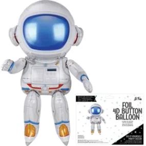 Air Filled Astronaut 4d Balloon 30" | 1ct