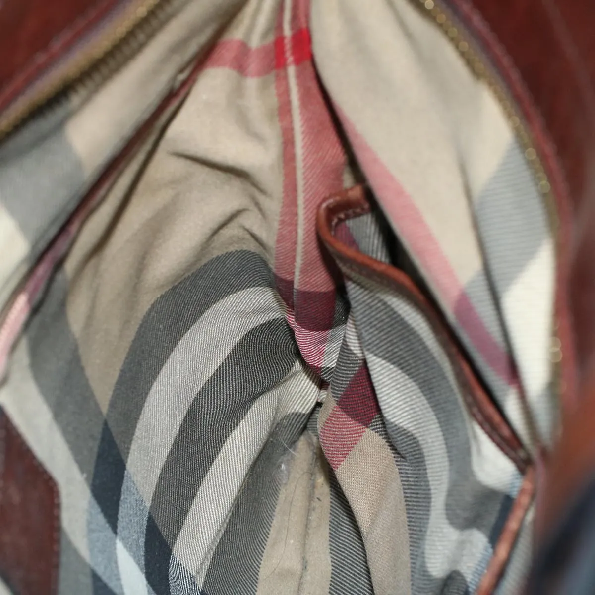 BURBERRY Hand Bag Coated Canvas Gold Tone  ti1222