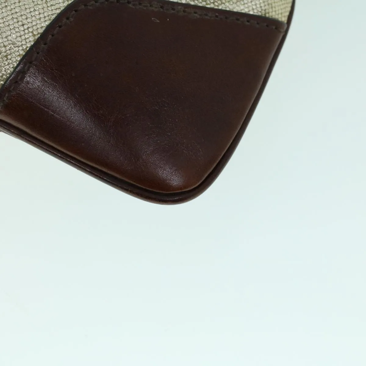 BURBERRY Hand Bag Coated Canvas Gold Tone  ti1222