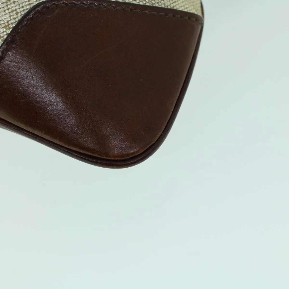 BURBERRY Hand Bag Coated Canvas Gold Tone  ti1222