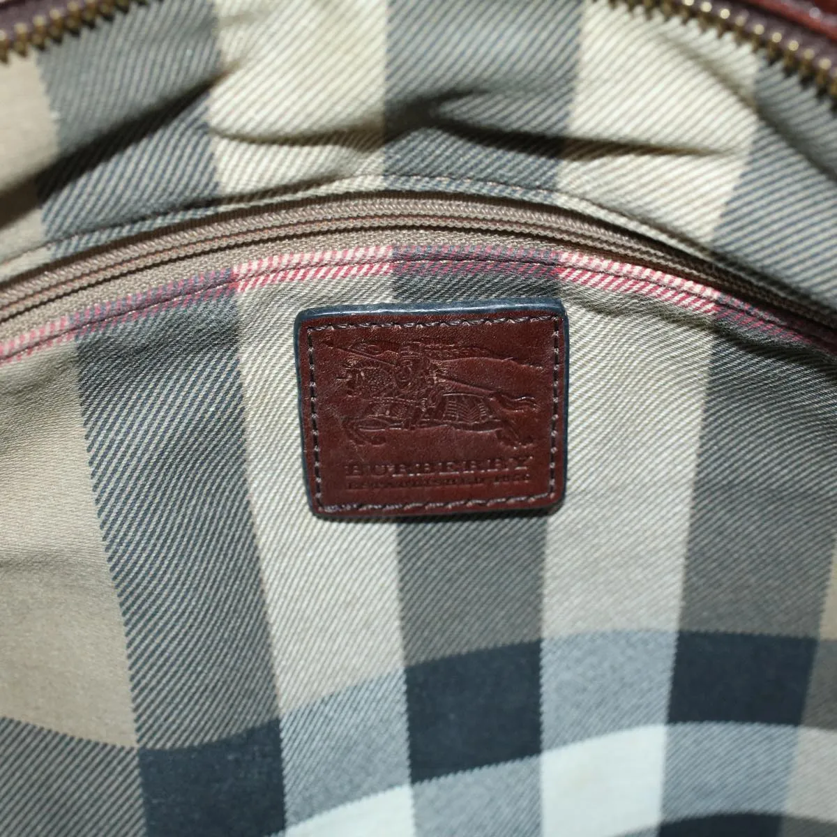 BURBERRY Hand Bag Coated Canvas Gold Tone  ti1222