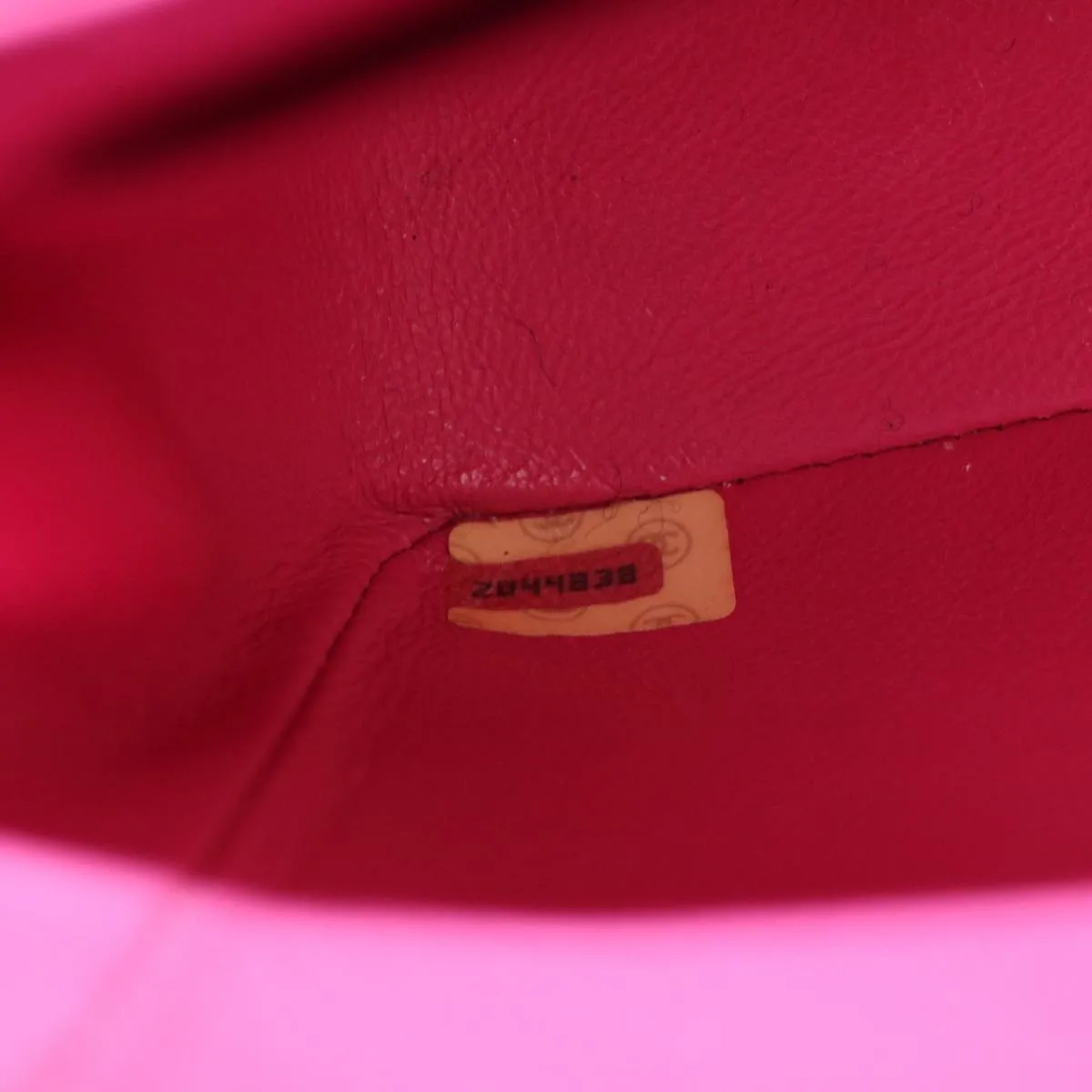 CHANEL Matelasse 25 Chain New Shoulder Bag Canvas Pink CC Auth 51276A