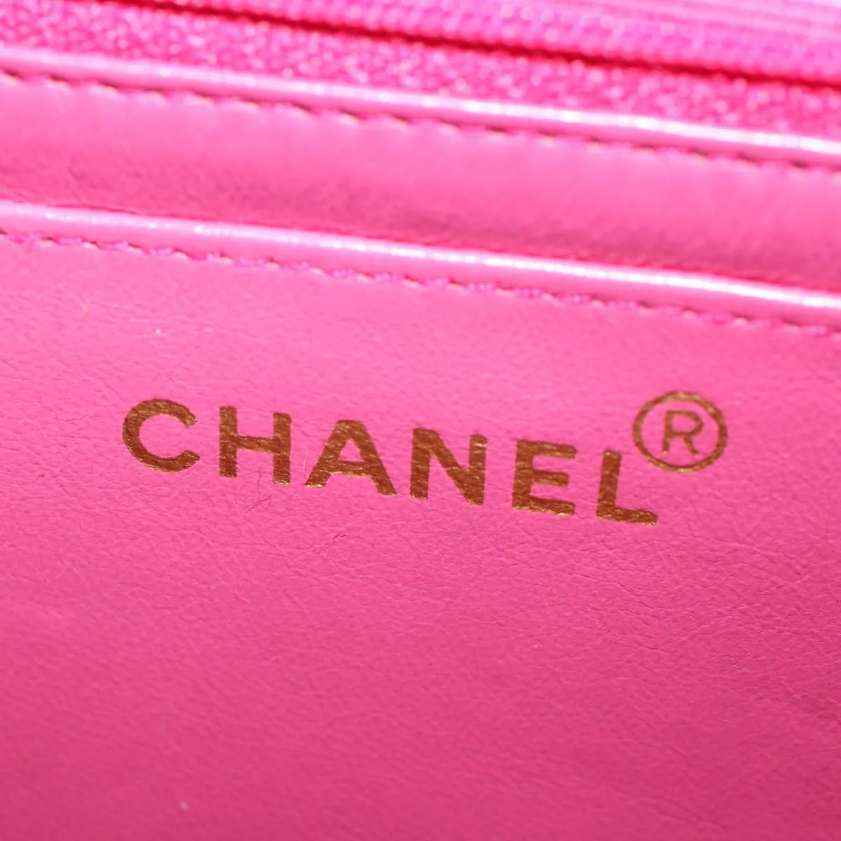 CHANEL Matelasse 25 Chain New Shoulder Bag Canvas Pink CC Auth 51276A