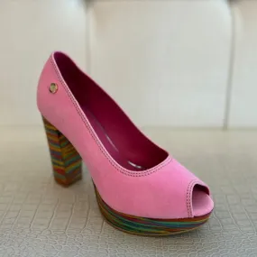 Chanii B "Bebe" Bubblegum Pink - Platform Pump