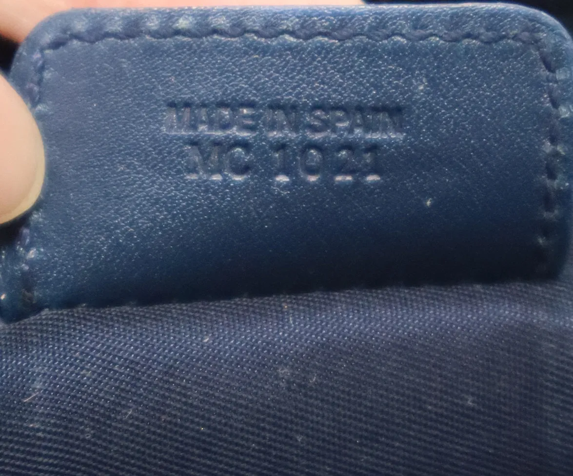Christian Dior Blue Monogram Shoulder Bag
