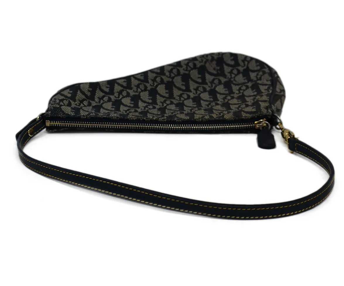 Christian Dior Blue Monogram Shoulder Bag