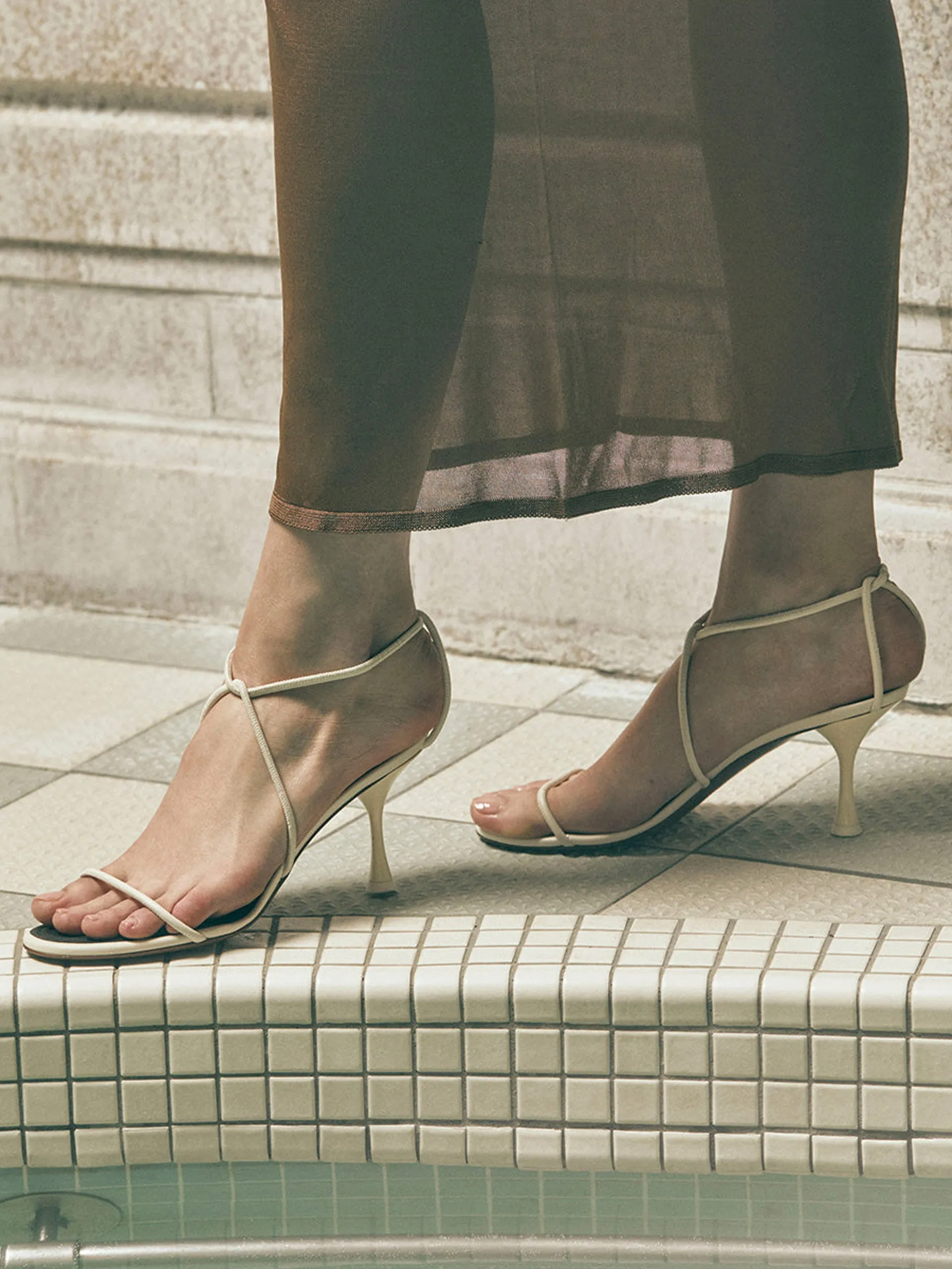 Cream Nenque heels