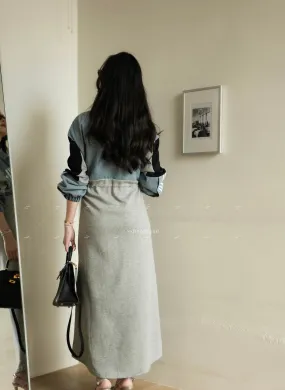 Denim Desire Dress Grey