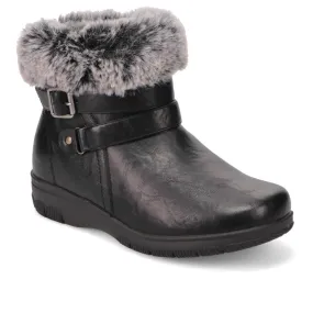 Extra-Wide Faux-Fur Cuff Ankle Boots - BELL / 326 119