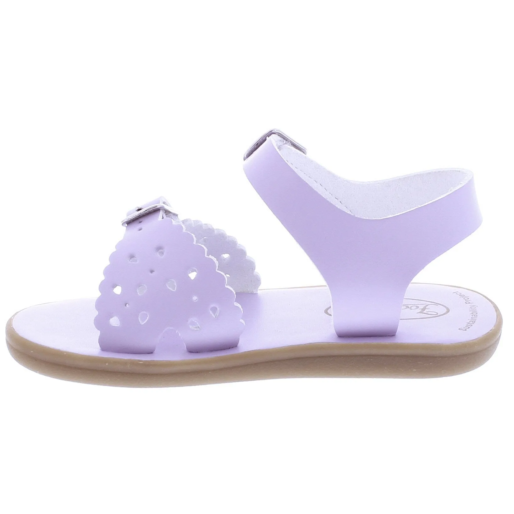 Footmates Eco-Ariel | Lavender Microfiber Little Kids Sandals