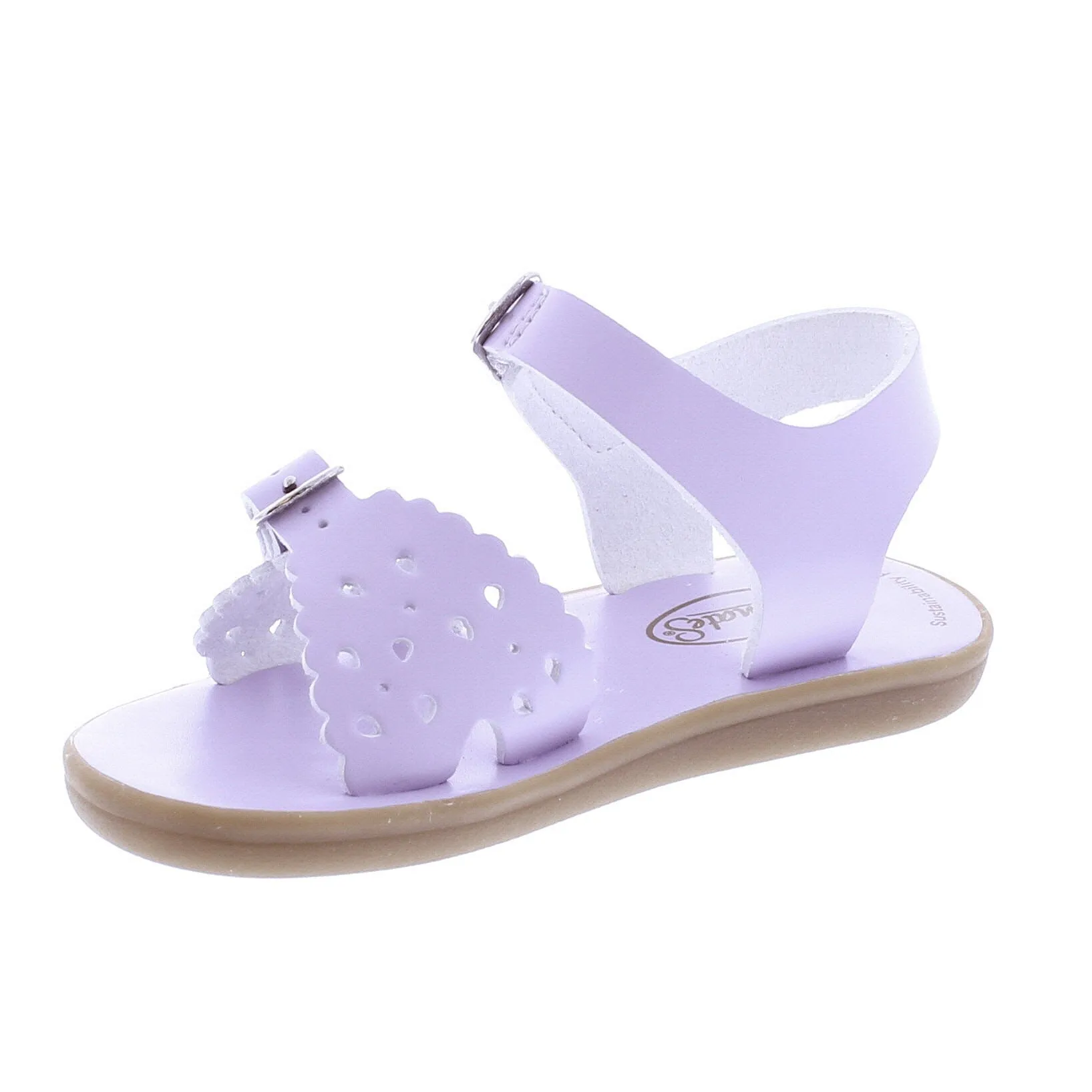 Footmates Eco-Ariel | Lavender Microfiber Little Kids Sandals