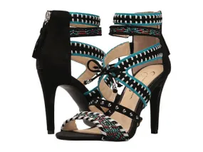 Jessica Simpson Women's Elishia Dress Pump, Tropical Combo Tie up Pumps