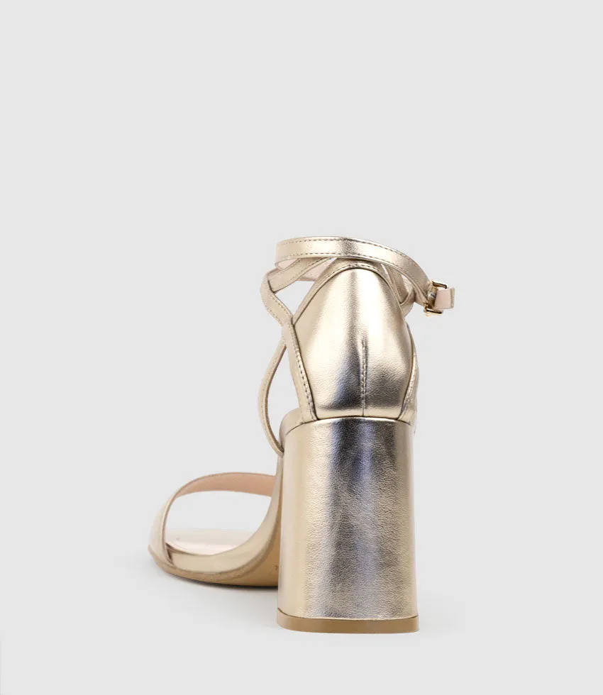 KELSEY85 Ankle Wrap Sandal in Rosegold