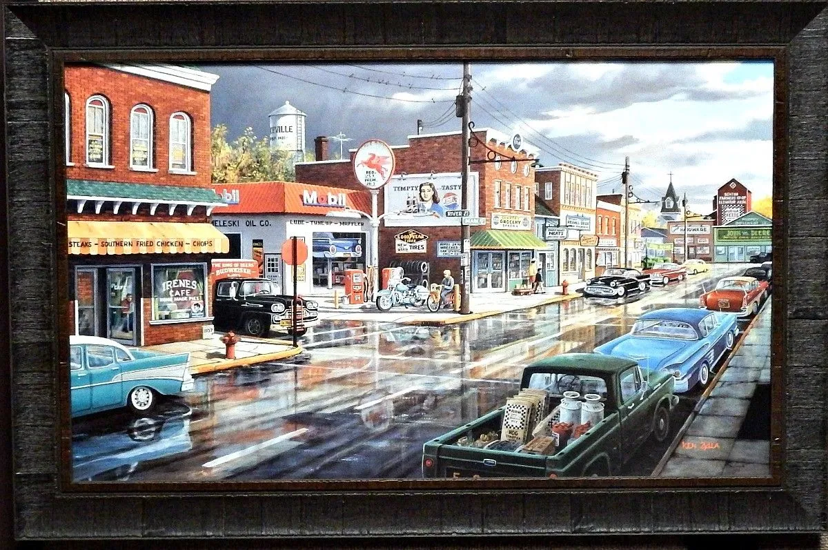 Ken Zylla Reflections of Main Framed Art Print