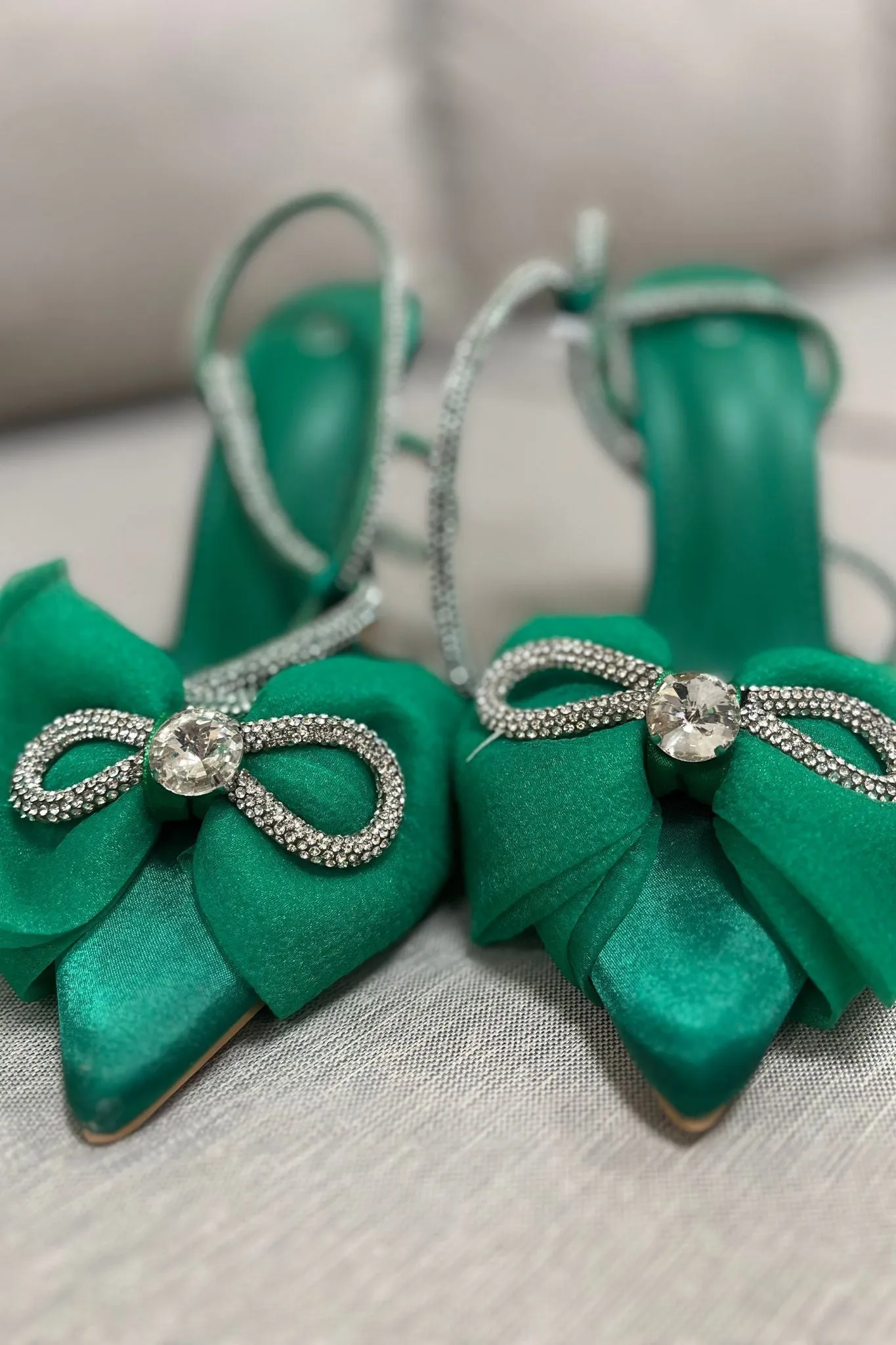 Lauren Bow Heel In Green