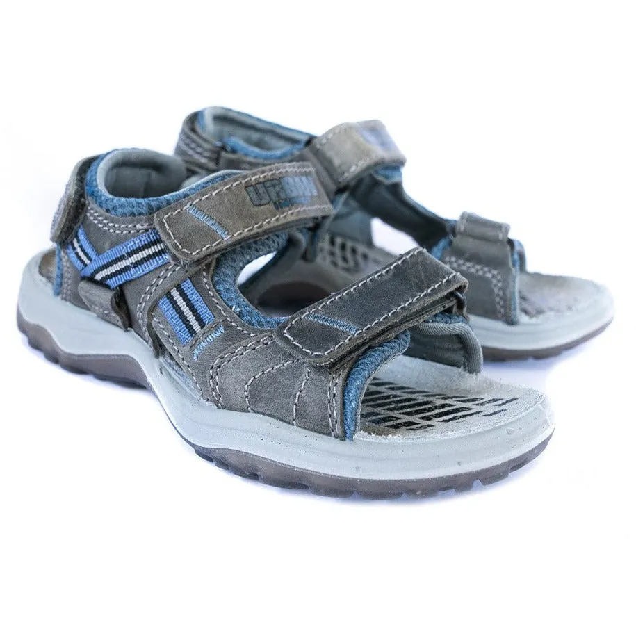 LAVAGNA antracite older boys arch support sandals