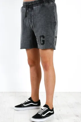 Legion Fleece Short Washed Black