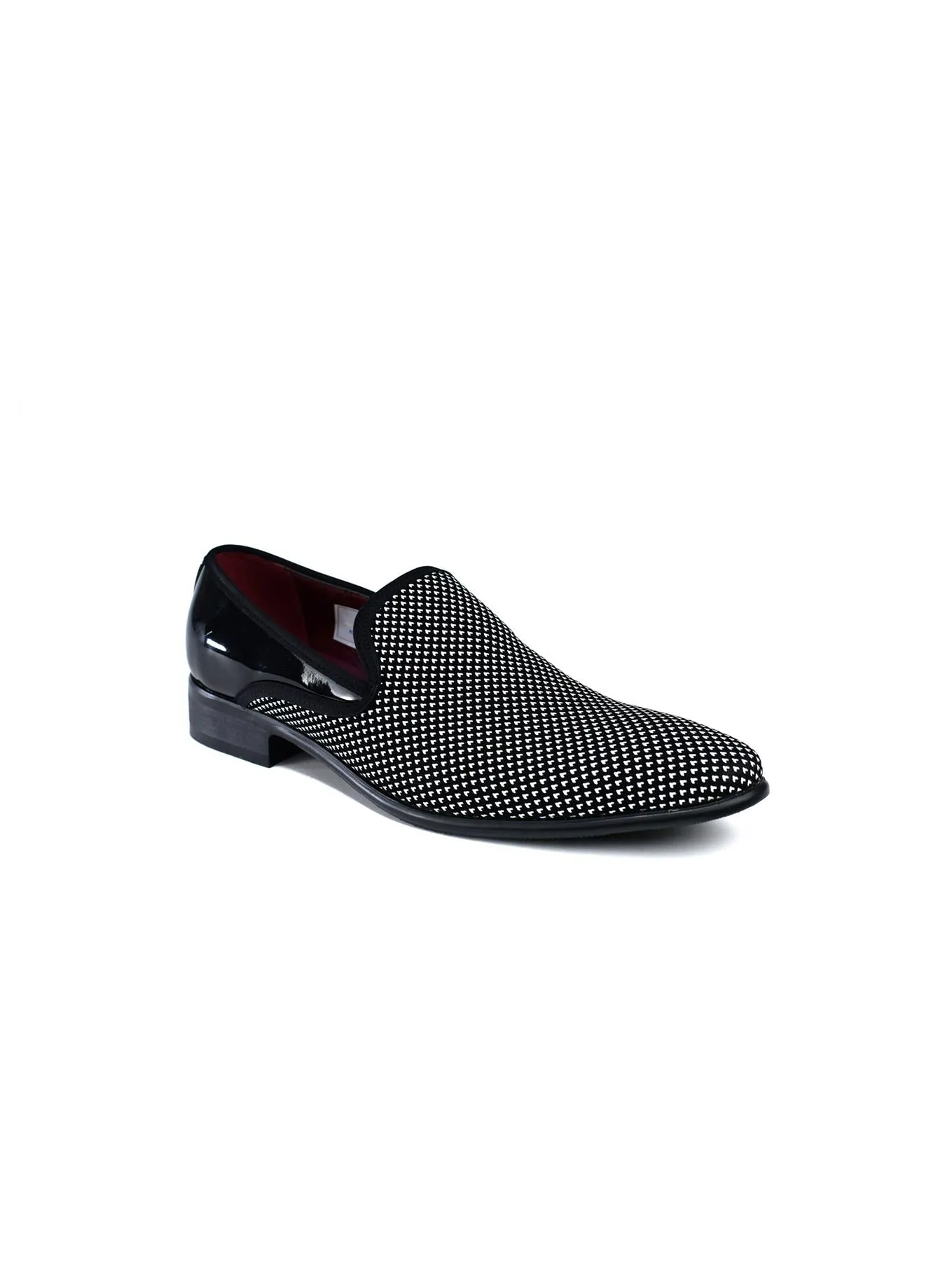 Men's Slip On Shoe With Two Toned White/Black