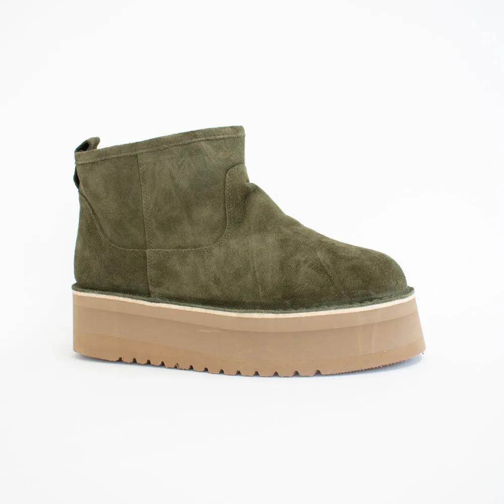 Noor Khaki Suede