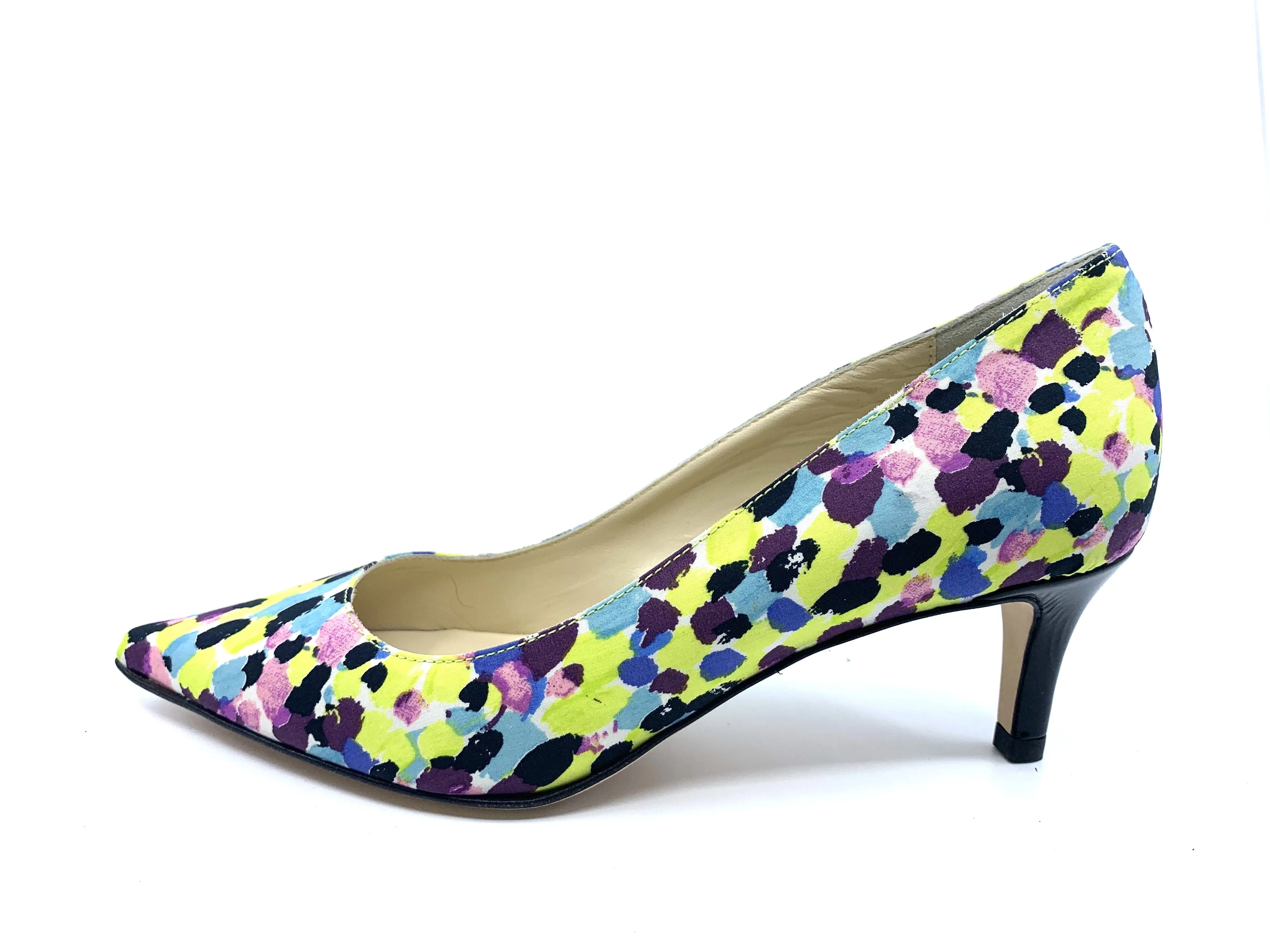 Peony Liberty Butter Fabric Pumps