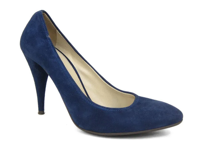 Prada Navy Suede Calzature Donna Pumps