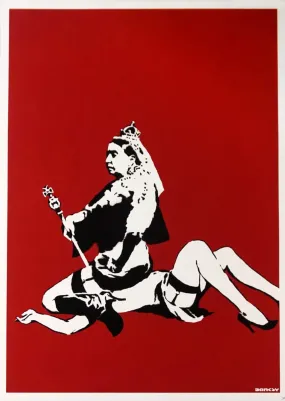Queen Vic - Banksy - Canvas Prints