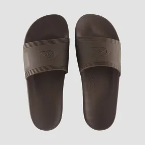 Quiksilver Dockyard Slide Sandals - Brown 1