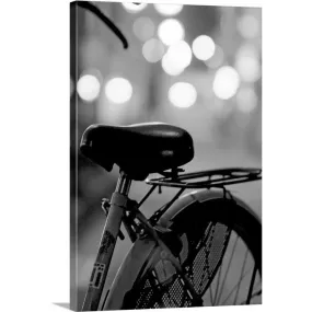 "Bicycle on street at night in Osaka, Japan." Canvas Wall Art