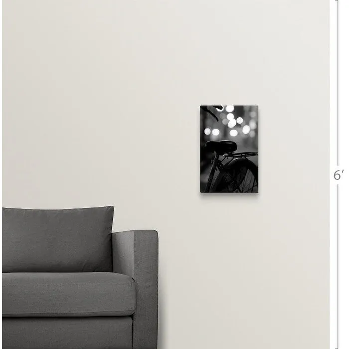 "Bicycle on street at night in Osaka, Japan." Canvas Wall Art