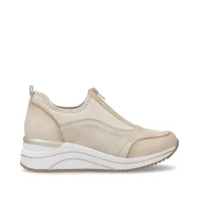 Remonte Ladies Zip Front Wedge Heel Sneaker