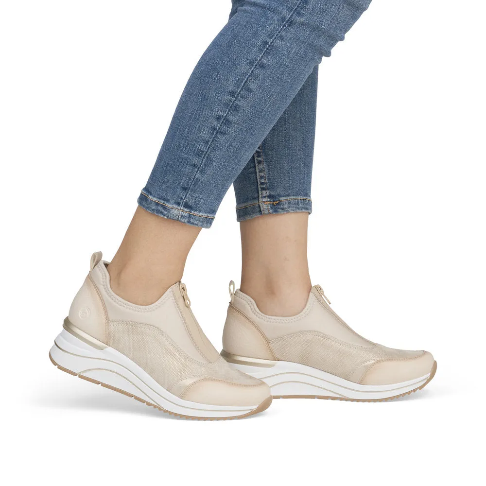 Remonte Ladies Zip Front Wedge Heel Sneaker
