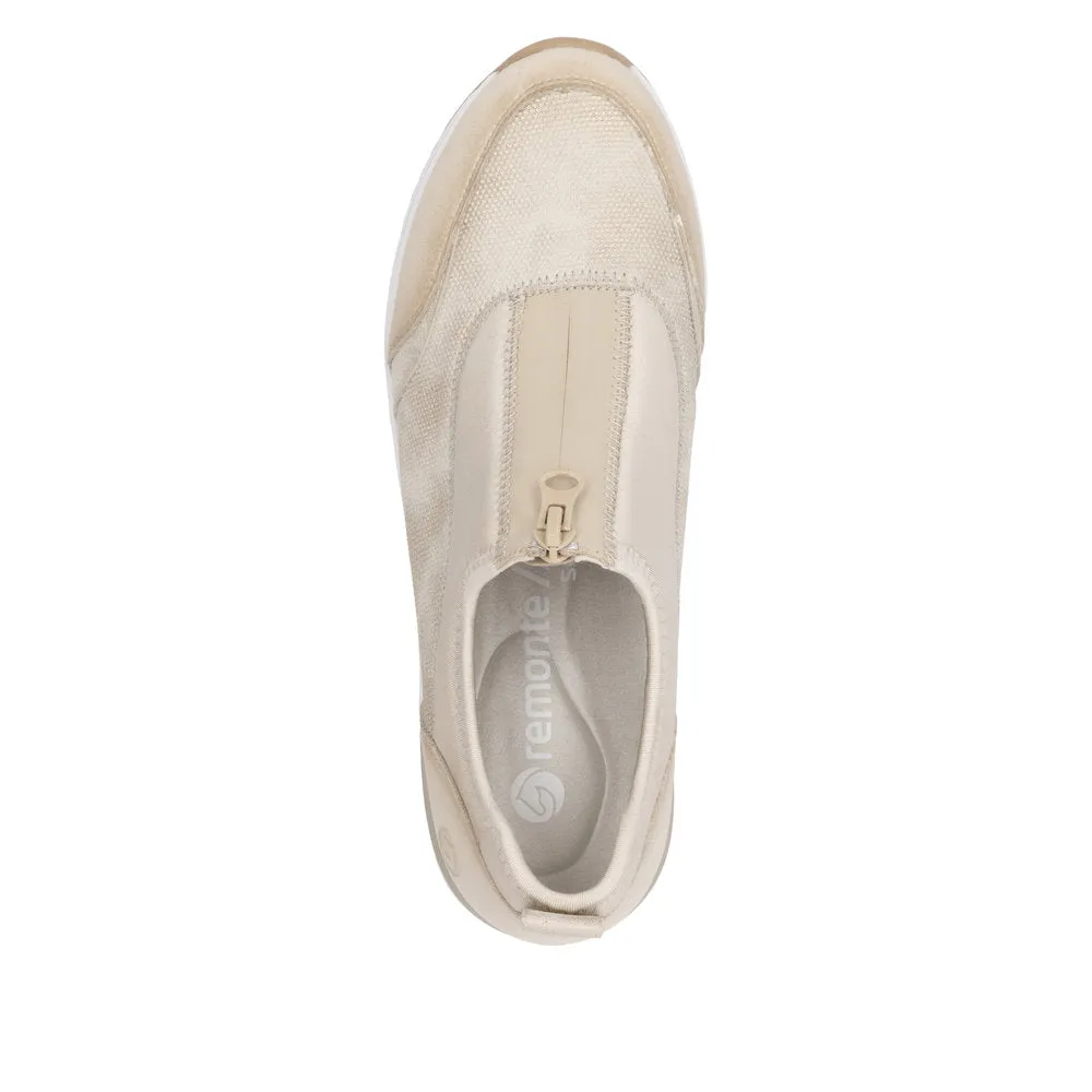 Remonte Ladies Zip Front Wedge Heel Sneaker