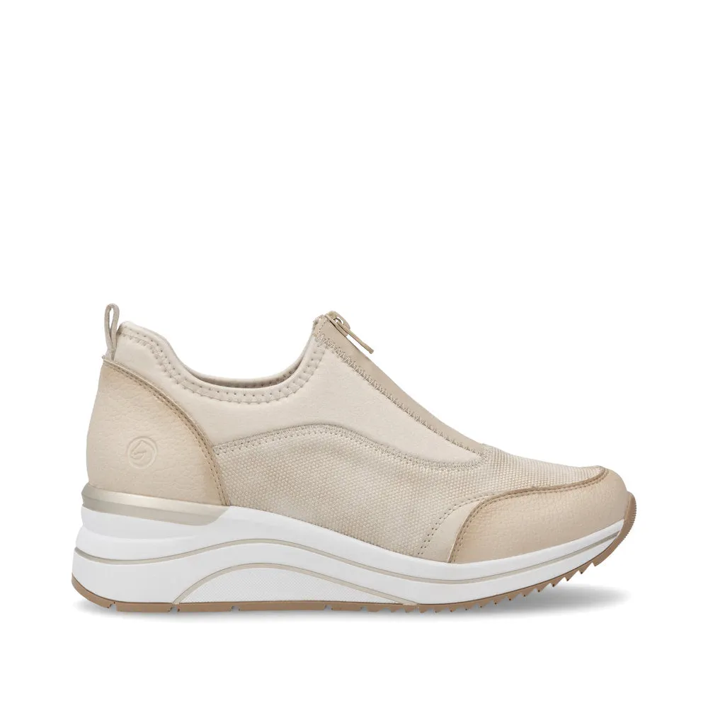 Remonte Ladies Zip Front Wedge Heel Sneaker