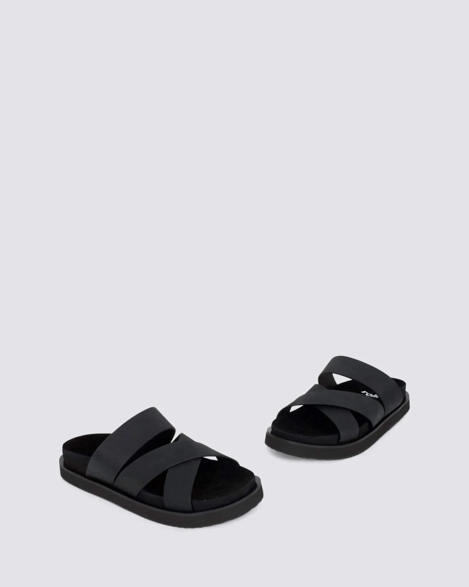 RHODES CROSS SLIDE RUSTIC BLACK