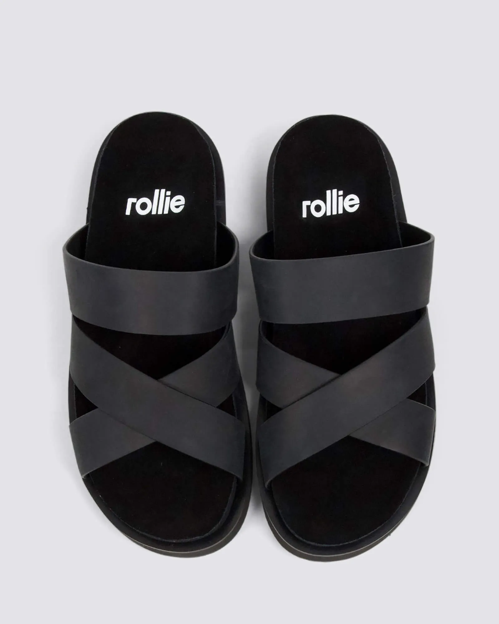 RHODES CROSS SLIDE RUSTIC BLACK