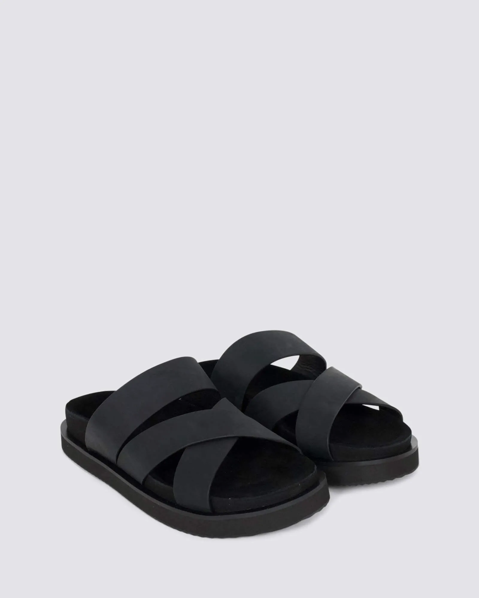 RHODES CROSS SLIDE RUSTIC BLACK