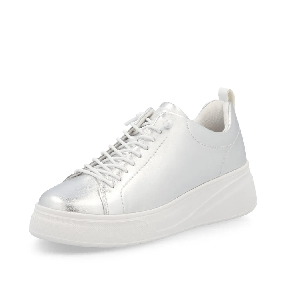 Rieker Sport Ladies Bungee Lace Metallic Sneaker