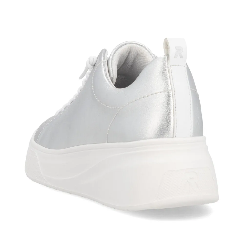 Rieker Sport Ladies Bungee Lace Metallic Sneaker