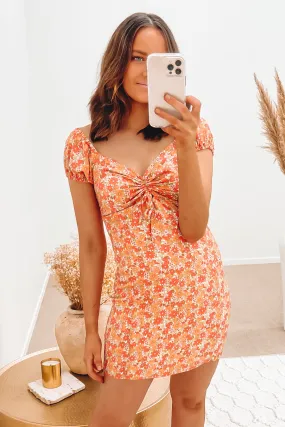 Ruby Floral Shirred Dress Print