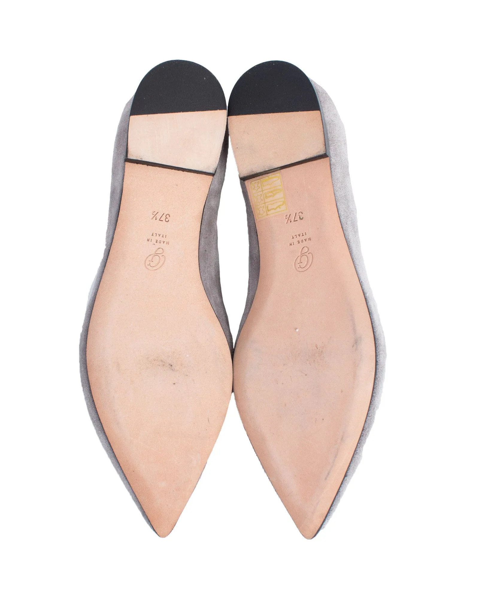 Suede Pointed Toe Loafers