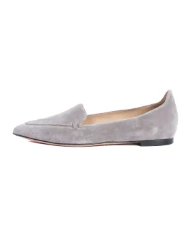 Suede Pointed Toe Loafers