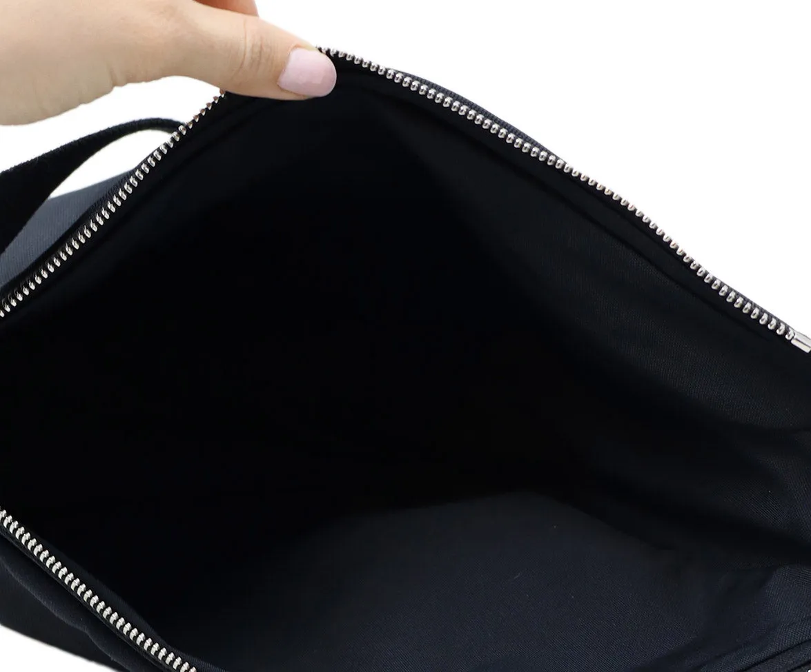 The Row Black Slouchy Banana Crossbody Bag