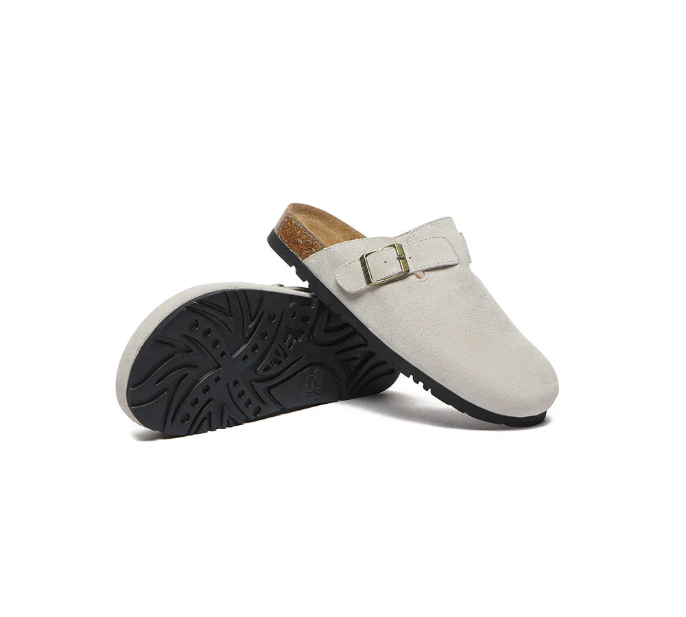 Unisex Adjustable Buckled Straps Slip-on Flat Sandal Slides Mason