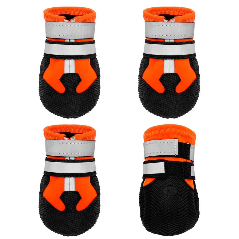 Waterproof Reflective Dog Shoes - Non-Slip Winter Boots for Small, Medium, Large Dogs