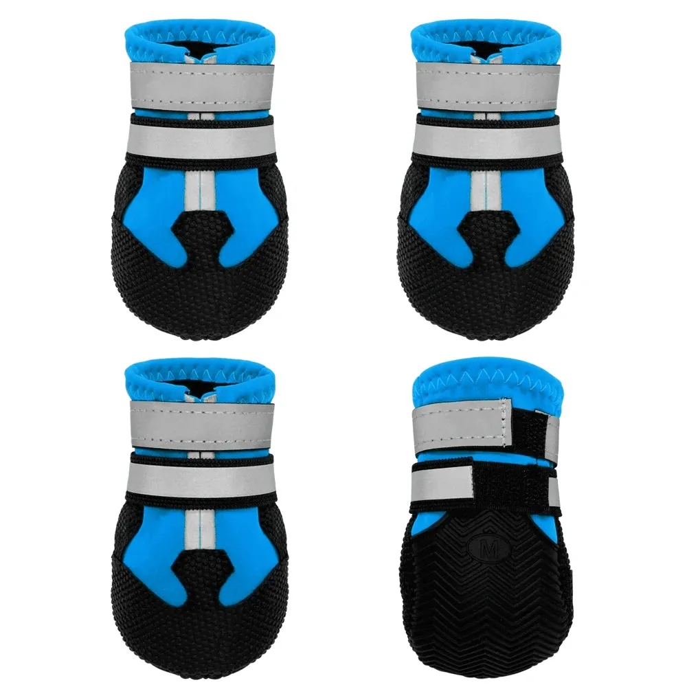Waterproof Reflective Dog Shoes - Non-Slip Winter Boots for Small, Medium, Large Dogs
