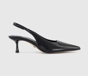 Womens OFFICE Madison Point Court Kitten Heels New Black